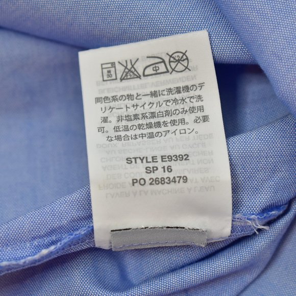 J. Crew Blue White Embroidered Eyelet Sleeveless Chambray Top Size 6 - Picture 15 of 15